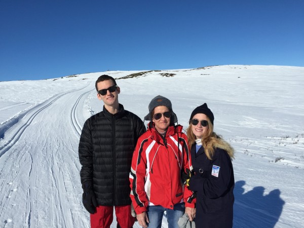 Lukas, Annika and I in Norway